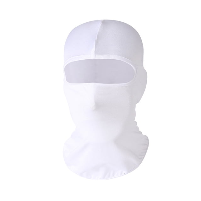 CSChome Cycling Face Guard Solid Color Balaclava Ski Face Guard Outdoor Fishing Riding Cooling Neck Gaiter Full Head Windproof Sunscreen Headgear