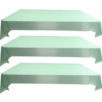 BESTYASH 3pcs Decorative Tablecloth Green PEVA for Wedding and Bridal Shower