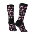 thumbnail image 3 of Goofa Breast Cancer Awareness (2) Printed Men's Crew Socks, Soft Durable Breathable Moisture-Wicking with Odor Control Cotton socks, 3 of 9