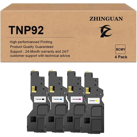 TNP-92 TNP92 Toner Cartridge Works for Konica Minolta Bizhub C3120i Printer (4-Pack)