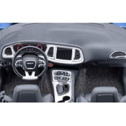 2023 Dodge Challenger SRT Super Stock Frostbite Blue Metallic with Carbon Stripes 1/18 Model Car by Autoart