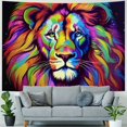 thumbnail image 4 of COMIO Wall Art Lion Soft Safari Easy Care Tapestry Painting, 4 of 6
