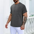 thumbnail image 4 of Hontri Men T Shirts Men's Post Shoulder Recovery Shirts Full Tear Long Sleeve Snap Chemo Port Access Shirt Grey Xl, 4 of 9