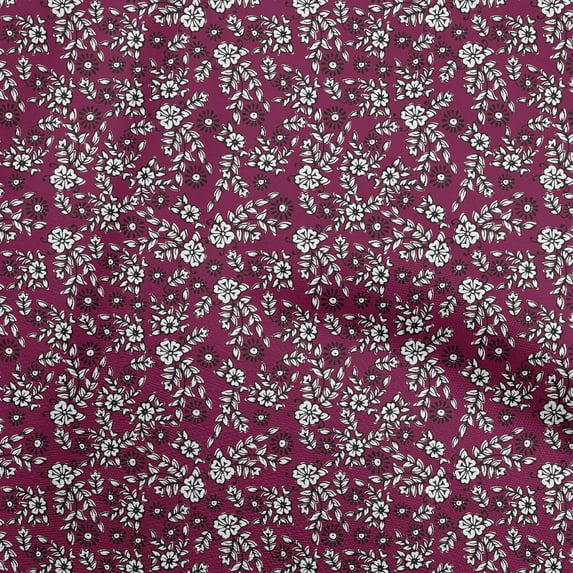 oneOone Velvet Dark Magenta Fabric Block Craft Projects Decor Fabric Printed By The Yard 58 Inch Wide-5T