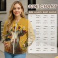 thumbnail image 7 of COEQINE Women's Bomber Jacket Zip Up Long Sleeve Varsity Shackets Lightweight Coat with Pockets, Stand Collar Loose Fit Casual Jacket Fall Winter Outfits, Small, Cow Sunflower Yellow, 7 of 7
