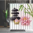 thumbnail image 5 of Spa r Shower Curtain Asian Zen Massage St with Herbal Oil and Scent Candles Fabric Bathroom r Multiple Size With Hook, 5 of 6