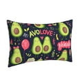 thumbnail image 2 of Haiem Pillowcase for Hair and Skin Queen - Avocado Love Printed Soft Pillowcase with Envelope Closure-20"x30", 2 of 9