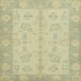 thumbnail image 1 of Ahgly Company Indoor Square Abstract Brown Gold Oriental Area Rugs, 5' Square, 1 of 6