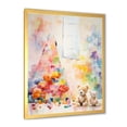 thumbnail image 2 of Designart "Whimsical Haven Kids' Floral Paradise III" People Framed Wall Art - Farmhouse Colorful Nursery Living Room Framed Canvas Art, 2 of 6