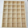 thumbnail image 3 of Caja de madera para artículos diversos, sin tapa, con 30 compartimentos, estilo pastoral 30 cuadrícula, 3 of 8