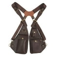 thumbnail image 2 of Kuntesetty Underarm Shoulder Bag Satchel Outdoor Sports Women Men Multipurpose Vest Bag Brown, 2 of 9