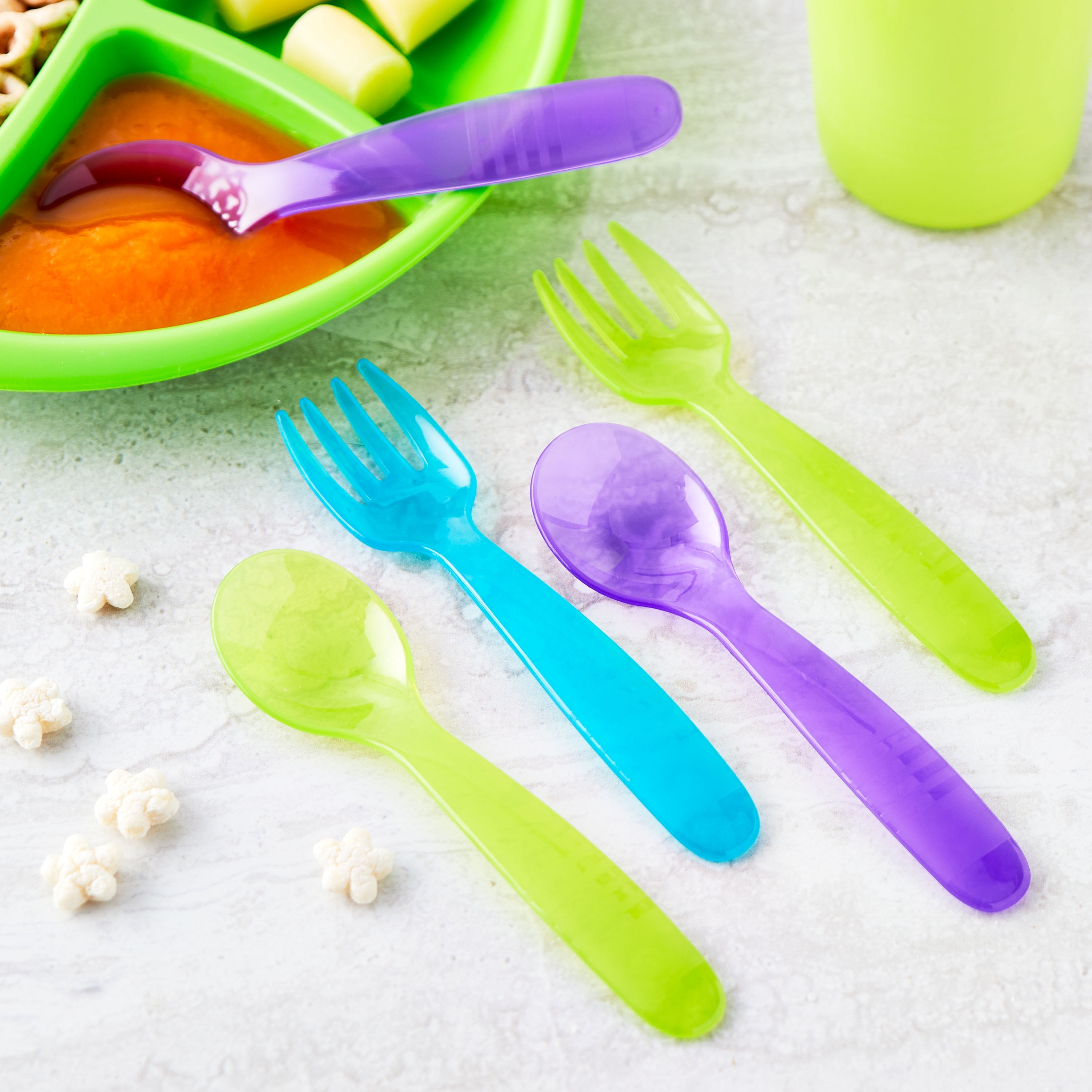 Munchkin Mighty Grip Fork & Spoon (More Colors) - Parents' Favorite