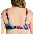 thumbnail image 2 of Women's Raisins Curve G840405 Plus Size Stir It Up Jamaica Bra Swim Top (Black Ash 14W), 2 of 4