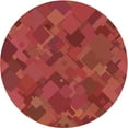 thumbnail image 1 of Ahgly Company Machine Washable Indoor Square Transitional Red Area Rugs, 3' Square, 1 of 7