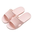 thumbnail image 6 of Womens Waterproof PVC Slide Slippers, Non-Slip House Shoes for Indoor Bathroom Kitchen, Lightweight Easy Clean Blush Pink Slides,Size 40, 6 of 6