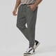 thumbnail image 4 of Pantalones largos de moda para hombre, con bolsillos laterales, cintura elástica, cintura alta, pierna ajustada, pantalones deportivos de poliéster para hombre., 4 of 8
