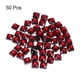 thumbnail image 3 of 50 Pcs Gemas Acrílicas de Fondo Plano de 8mm Cuadradas Artificiales para Manualidades, Pintura Facial, Joyería de Disfraces, Rojo Vino, 3 of 7