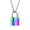 Colorful, variant on Personlized Padlock Necklace Stainless Steel Lock Chain for Men Women Cremation Jewelry for Ashes Urn Necklace Keepsake Memorial Punk Lock Pendant Ashes Holder