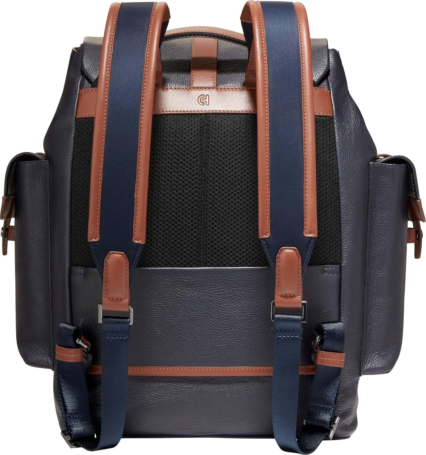 EUC Cole Haan Go To Backpack Triboro Nylon in Navy Blue Cole Haan Triboro Rucksack, Navy Blazer/New British Tan  main image 2