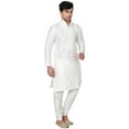 thumbnail image 2 of Maple Clothing Kurta Pajama India Clothing Wedding Dress for Men (Off-White, 3XL), 2 of 5