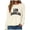 Beige, variant on Towmus Women Long Sleeve Los Angeles Sweatshirts Casual Long Sleeve Raglan Shirts Cool Letter Print Pullover Tops