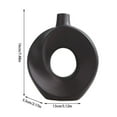 thumbnail image 3 of Xihbxyly Jarrón de Donut, Elegante Pieza Decorativa de Cerámica, Diseño Moderno Del Norte de Europa, Versátil Soporte para Arreglos Florales, Ideal para La Oficina En Casa, Tamaño Compacto para Cualq, 3 of 6