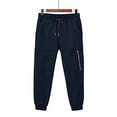 thumbnail image 6 of LIIPEE Boys Pants Casual Solid Color Durable Joggers With Zipper Ankle Length Loose Fit Sports Trousers Soft For Comfortable Play Wear Pants,Navy,7-8 Years, 6 of 6
