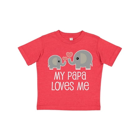

Inktastic My Papa Grandpa Loves Me Gift Toddler Boy or Toddler Girl T-Shirt