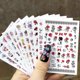 thumbnail image 2 of Flowers Nail Art Stickers Colorful Floral Rose Nail Art Decals Holographic 3D Self-Adhesive Flower Leaf Heart Nail Sticker(12 Sheets), 2 of 4
