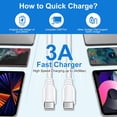 thumbnail image 4 of Super Fast Charger Fast Charging Cable Compatible for Samsung Galaxy S25 Edge A54 A14 5G A13 A24 A15 A16 S24 S23 A03s A53 S22 S21,25W Wall Plug Android Phone Block Adapter,6FT 60W Type C to C Cord, 4 of 7