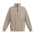 thumbnail image 6 of mgoYE Boys Quarter Zip Pullover Long Sleeve Corduroy Shirts Oversized Sweatshirts Kids Preppy Clothes Teens Hoodie 4-15T(Khaki,13-14 Years), 6 of 6