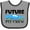 Heather and Black, variant on Inktastic Future Pit Crew Blue Race Car Boys or Girls Baby Bib