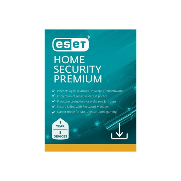 ESET Home Security Premium 1 Year, 5 Device [Digital Download]