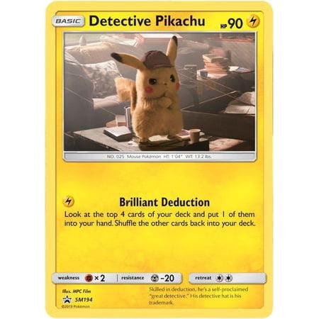 Pokemon Detective Pikachu Promo Detective Pikachu Sm194