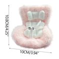 thumbnail image 5 of 2 Packs Doll Car Seat Plush Cushion with Vent Clip and Stand Cute Functional Car Ornament for Fans Collectors Desktop Display Soft Furry Accessories, 5 of 5