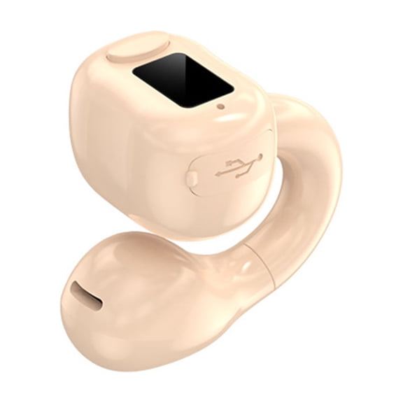 Single Non in Ear Wireless Headphones, Lightweight Earclip Bluetooth Headsets, Touch Control Business Sports Earphones with Microphone