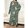 thumbnail image 2 of Nightgowns for Women: Soft Long Sleeve Plus Size Nightgowns, Printed Pajamas Long Sleepdress Casual Sleepwear, 2 of 3