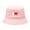 Pale pink, variant on Summer Beach Fishmen Hat for Lady German Flag Retro Casual Versatile Outdoor Foldable Bowl Bucket Cap
