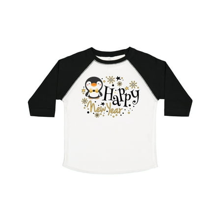 

Inktastic Happy New Year with Cute Penguin Gift Toddler Boy or Toddler Girl T-Shirt