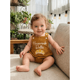thumbnail image 2 of Baby Boy Girl Thanksgiving Outfit Homemade Rolls One Piece Bubble Romper Strap Backless Corduroy Overalls Bodysuit Infant Fall Clothes, 2 of 10