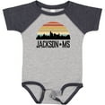 thumbnail image 3 of Inktastic Jackson Mississippi Skyline Retro Boys or Girls Baby Bodysuit, 3 of 5