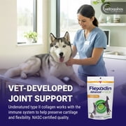 Vetoquinol Flexadin Advanced joint supplement for dogs and cats, once-daily formula with UC-II collagen, clinically proven and vet-recommended, 30 soft chews