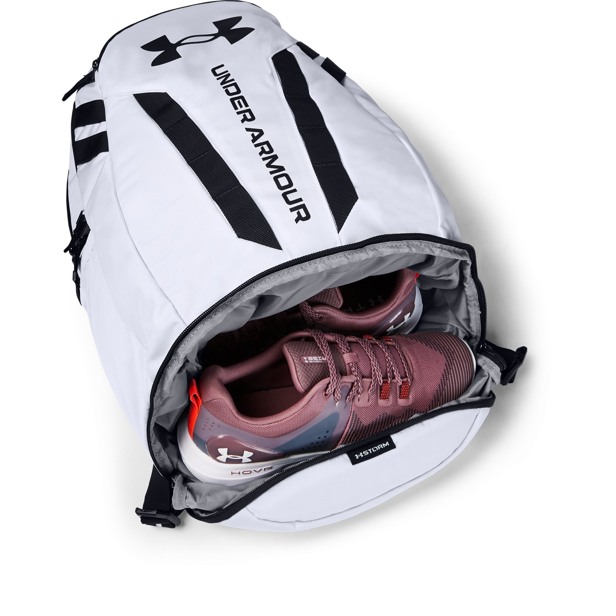 Under Armour Hustle Backpack, White - image 5 of 5