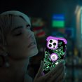 thumbnail image 5 of Meshine Phone Case for iPhone 16 Pro,Butterfly Glow in The Dark Three Layer Heavy Duty Shockproof Full Body Protection Hard Plastic Bumper+Soft Silicone Protective Case,Deep Purple, 5 of 8