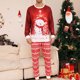 thumbnail image 1 of Pijamas Navideñas Conjuntos de pijamas de 2 piezas Ropa para el hogar con estampado de muñeco de nieve para padres e hijos Ygjytge Rojo*papá T XXL para Unisex, 1 of 9