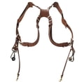 thumbnail image 4 of Accesorio de arnés de correa de hombro para cámara digital de doble hombro con remache de cuero doble ajustable, 4 of 13