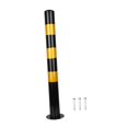thumbnail image 3 of MAGIDEAL 75cm H Metal Bollard Post for Traffic Sensitive Area Residential Communities Yellow Black, 3 of 8