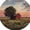 FFclock005, variant on ZXCXRQFa Clocks Country Landscape Red Barns Green Trees Silent Wall Clock for Bathroom Indoor Decoration No Ticking 10 Inch Round Small Clock for Hospital Classroom Home Living Room