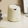 thumbnail image 6 of KYAIGUO Mini Desktop Trash Can with Lid, Push-On Small Countertop Trash Can, Desktop Plastic Lid Desktop Trash Can, 6 of 10