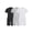 Black Grey White, variant on 3-Pack Adaptive Romper for Kids Girls Boys Autism Anti-strip Short Leg Jumpsuit with Special Needs Grey 6